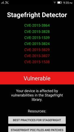 NOT Vulnerable to CVE-2015-3864